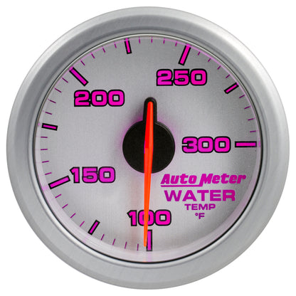Autometer Airdrive 2-1/6in Water Temperature Gauge 100-300 Degrees F - Silver 9154-UL