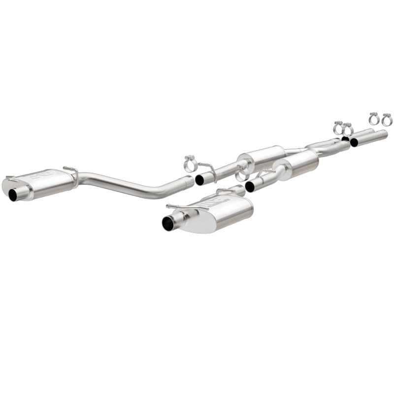 MagnaFlow Cat-Back SS 2.5in Dual Split Rear Exit (OEM Tips) 15-16 Dodge/Chrysler Charger/300 5.7L V8 Magnaflow