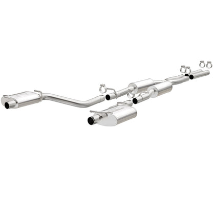 MagnaFlow Cat-Back SS 2.5in Dual Split Rear Exit (OEM Tips) 15-16 Dodge/Chrysler Charger/300 5.7L V8 Magnaflow