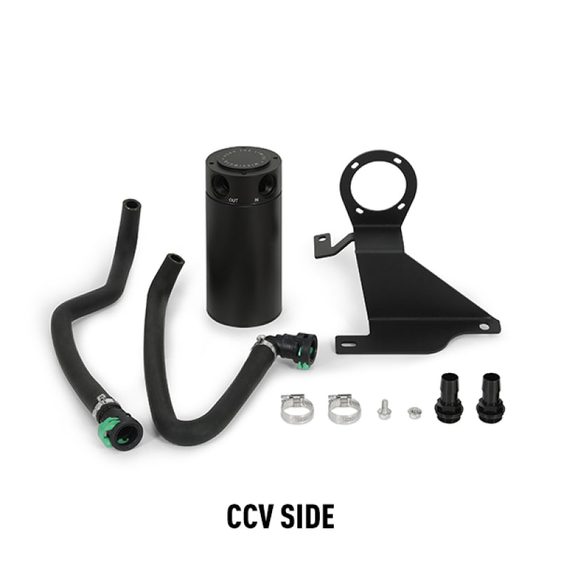 Mishimoto 11-14 Ford F-150 EcoBoost 3.5L Baffled Oil Catch Can Kit - Black - eliteracefab.com