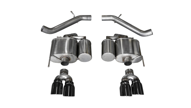 Corsa 16-18 Cadillac ATS-V 3.6T 4in Black Sport Axle-Back Exhaust CORSA Performance