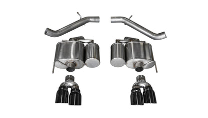 Corsa 16-18 Cadillac ATS-V 3.6T 4in Black Sport Axle-Back Exhaust CORSA Performance