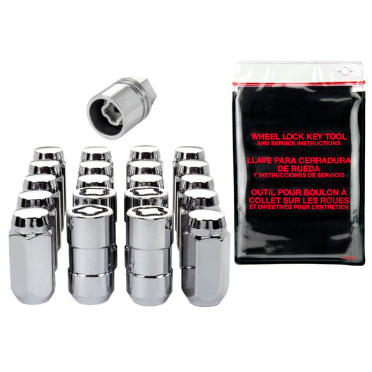 McGard 9/16-18 Chrome 5 Lug Install Kit Cone Seat - 16 Lugs - 84508