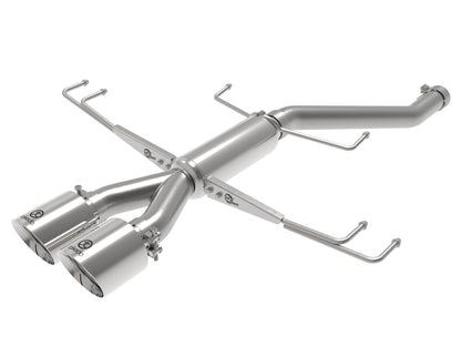 aFe Takeda 2.5in 304SS Axle-Back Exhaust System 17-19 Honda Civic Type R L4-2.0L (t) - Polished Tip aFe
