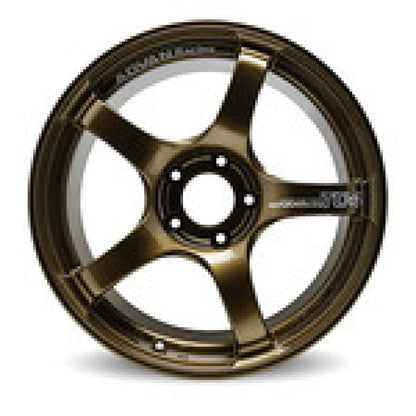 Advan YAD7F48EUAR TC4 17x7.5 +48 5x114.3 Racing Umber Bronze and Ring Wheel