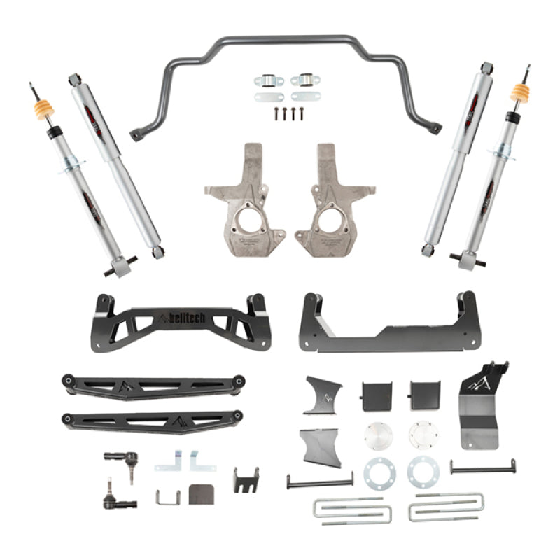 Belltech 07-16 Chevrolet Silverado / GMC Sierra 1500 4WD 7-9in Suspension Lift Kit w/ Shocks - eliteracefab.com