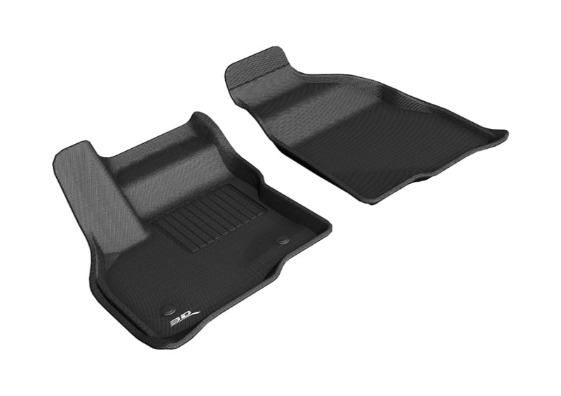 3D MAXpider 2017-2020 Chevrolet Bolt Ev Kagu 1st Row Floormat - Black - eliteracefab.com