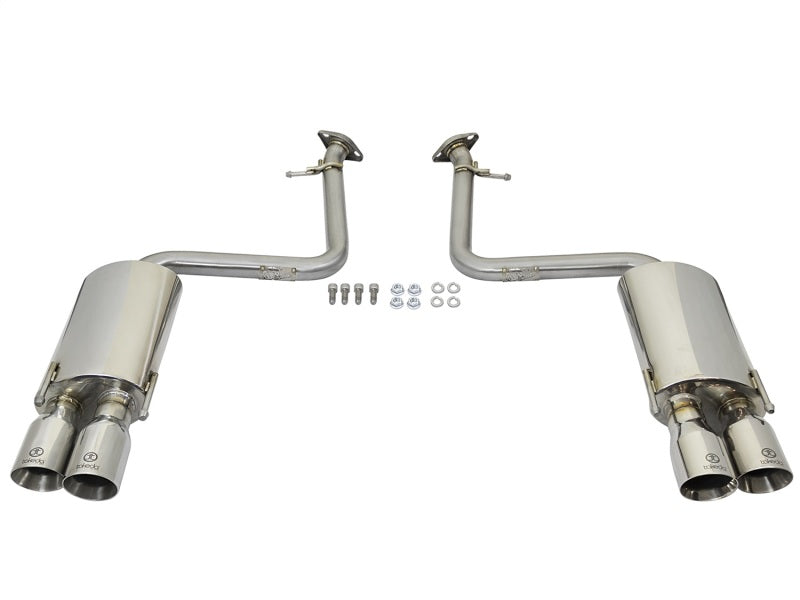 aFe Takeda 16-17 Lexus RC 200T 2.0L (t) 2in. SS Axle-Back Exhaust System w/Polished Tips aFe