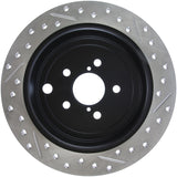 STOPTECH 08-10 IMPREZA WRX (EXC STI)/08-10 IMPREZA COUPE/SEDAN SLOTTED & DRILLED RIGHT REAR ROTOR, 127.47029R