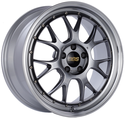 BBS LM-R 19x8.5 5x112 ET38 Diamond Black Center Diamond Cut Lip Wheel -82mm PFS/Clip Required BBS