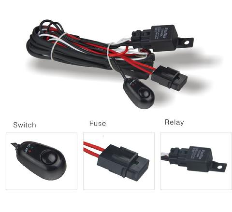 DV8 Offroad Wiring Harness w/ Relay & Switch - eliteracefab.com