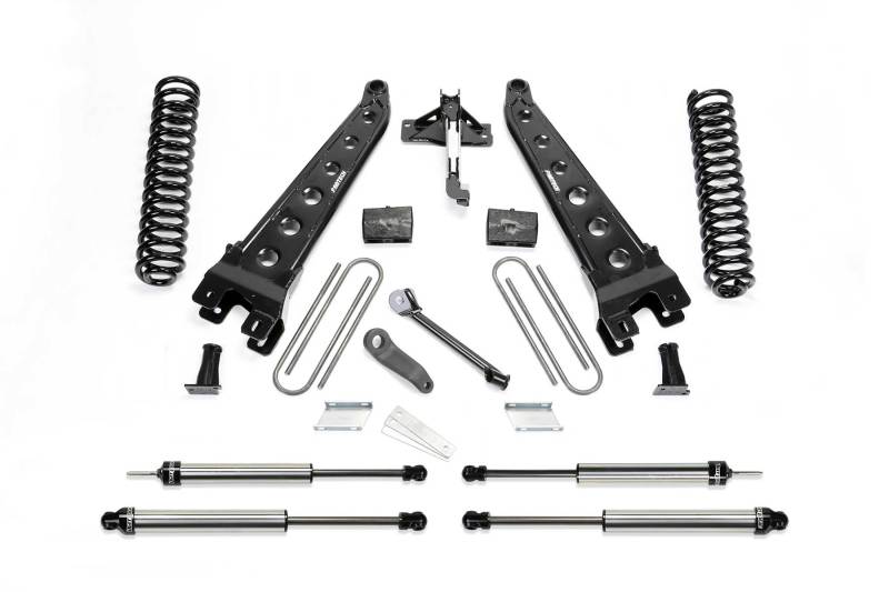 Fabtech 17-21 Ford F250/F350 4WD Diesel 4in Rad Arm Sys w/Coils & Dlss Shks - eliteracefab.com