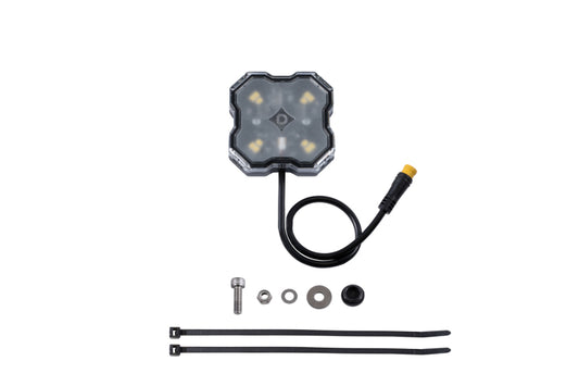 Diode Dynamics Stage Series Single Color LED Rock Light - White Diffused M8 (one) Diode Dynamics