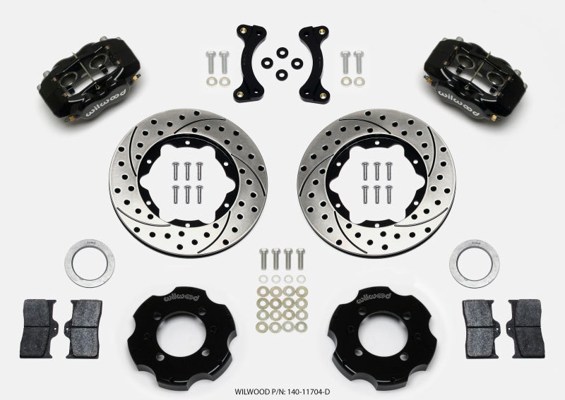 Wilwood Forged Dynalite Front Hat Kit 11.00in Drilled 95-05 Miata Wilwood