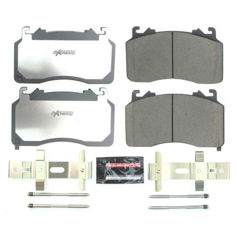 Power Stop 2020 Ford Mustang Front Z26 Extreme Street Brake Pads w/Hardware - eliteracefab.com