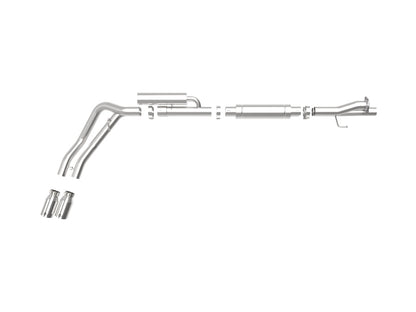 aFe Rebel Series 3in 409 SS Cat-Back Exhaust w/ Polish Tips 17-20 Ford F-250 V8 6.2L - eliteracefab.com