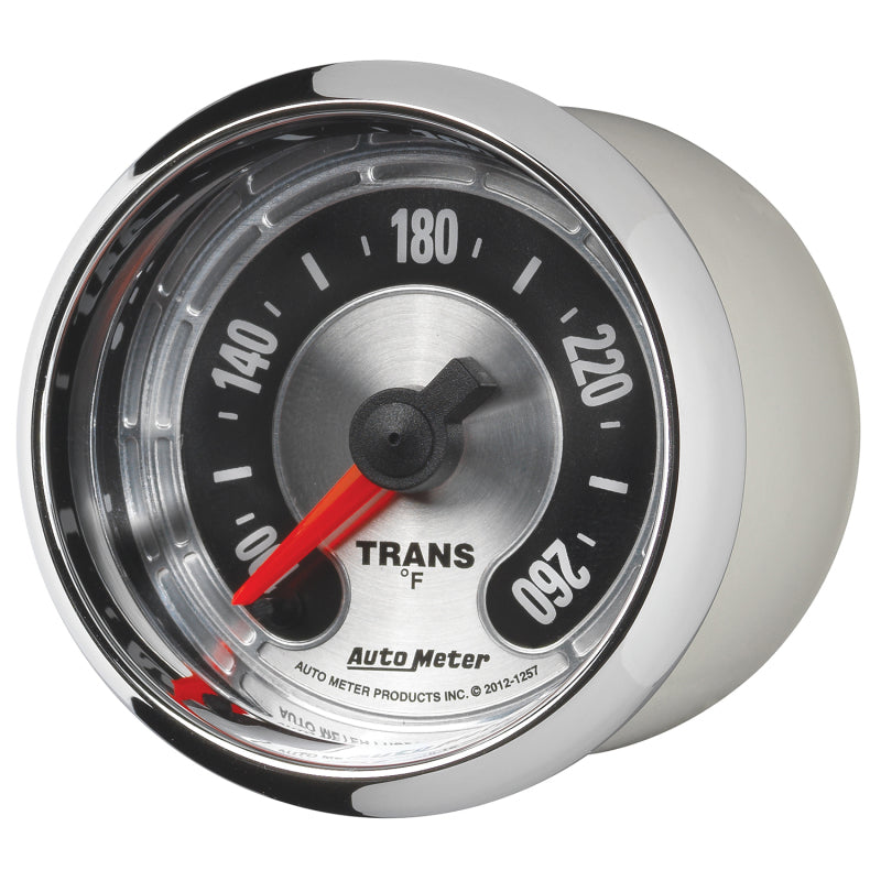 Autometer American Muscle 52mm Full Sweep Electric 100-260 Deg F Transmission Temperature Gauge 1257