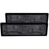 ANZO USA Chevrolet C1500 Euro Parking Lights Smoke; 1988-1998