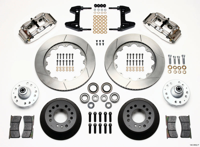 Wilwood Narrow Superlite 6R Front Hub Kit 14.00in Polished 74-80 Pinto/Mustang II Disc Spindle only Wilwood