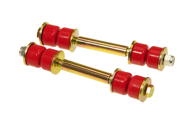 Prothane Universal End Link Set - 4 1/4in Mounting Length - Red - eliteracefab.com