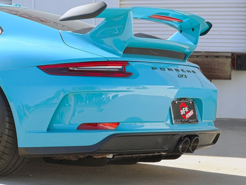 aFe 14-16 Porsche 911 GT3 991.1 H6 3.8L MACH Force-Xp 304 SS Cat-Back Exhaust System w/ Carbon Tips aFe