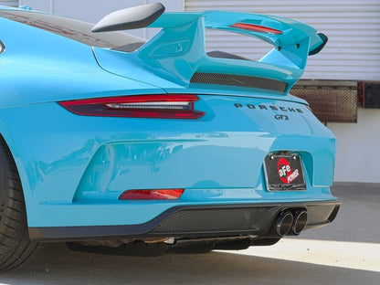 aFe 14-16 Porsche 911 GT3 991.1 H6 3.8L MACH Force-Xp 304 SS Cat-Back Exhaust System w/ Carbon Tips aFe