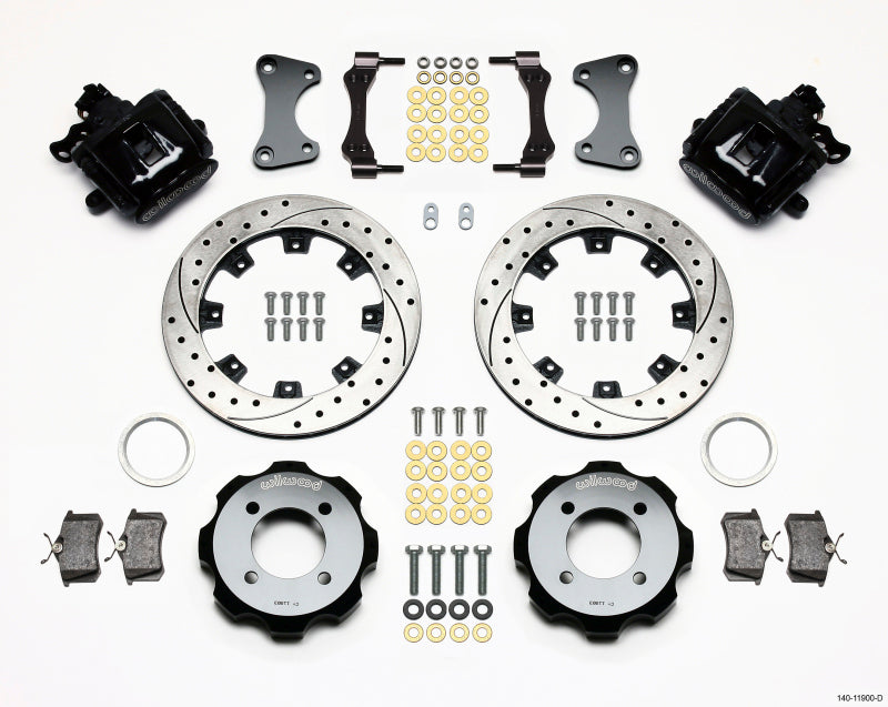 Wilwood Combination Parking Brake Rear Kit 11.75in Drilled 2011 Fiesta Rear Wilwood