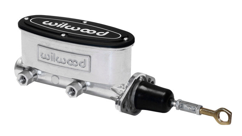 Wilwood High Volume Tandem M/C - 7/8in Bore Ball Burnished-W/Pushrod - Early Mustang Wilwood