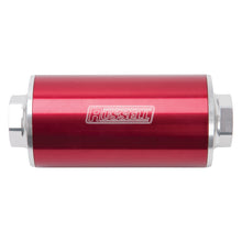 Load image into Gallery viewer, Russell Performance Profilter Fuel Filter 6in Long 10 Micron -10AN Inlet -10AN Outlet - Red