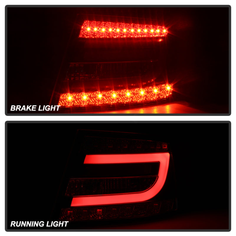 Spyder Audi A6 05-08 4Dr Sedan Only Version 2 Light Bar LED Tail Lights Blk ALT-YD-AA605V2-LBLED-BK - eliteracefab.com