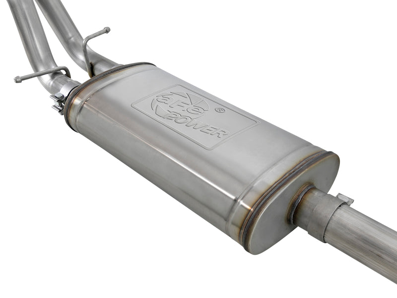 aFe Vulcan Series 3in-2-1/2in 304 SS Cat-Back 2019 GM Silverado 1500 V8-5.3L w/ Polished Tips aFe