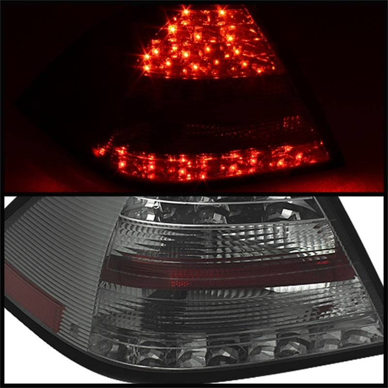 Spyder Mercedes Benz W203 C-Class 05-07 4DR Sedan LED Tail Lights Smoke ALT-YD-MBZC05-LED-SM - eliteracefab.com