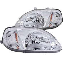 Load image into Gallery viewer, ANZO USA Honda Civic Crystal Headlights Chrome; 1999-2000 - eliteracefab.com