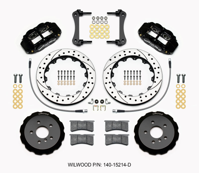 Wilwood Narrow Superlite 6R Front Hat Kit 12.88in Drilled 2014-2015 Mini Cooper w/Lines Wilwood