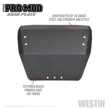 Load image into Gallery viewer, Westin 19-22 Ford Ranger Outlaw/Pro-Mod Skid Plate - Tex. Blk