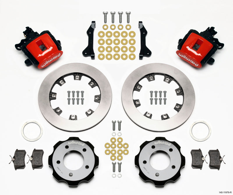 Wilwood Combination Parking Brake Rear Kit 12.19in Red 2006-Up Civic / CRZ Wilwood