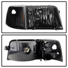 Load image into Gallery viewer, Xtune Ford Ranger 93-97 Crystal Headlights w/ Corner Lights 4pcs Sets Black HD-JH-FR93-SET-BK - eliteracefab.com