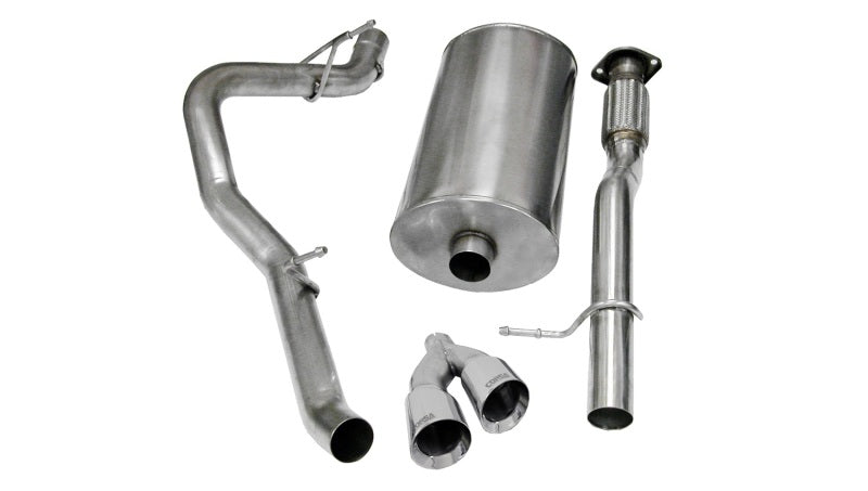 Corsa 09-13 Chevrolet Suburban 1500 5.3L V8 Polished Sport Cat-Back Exhaust - eliteracefab.com