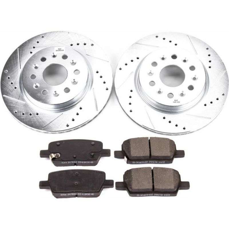 Power Stop 18-19 Buick Enclave Rear Z23 Evolution Sport Brake Kit - eliteracefab.com