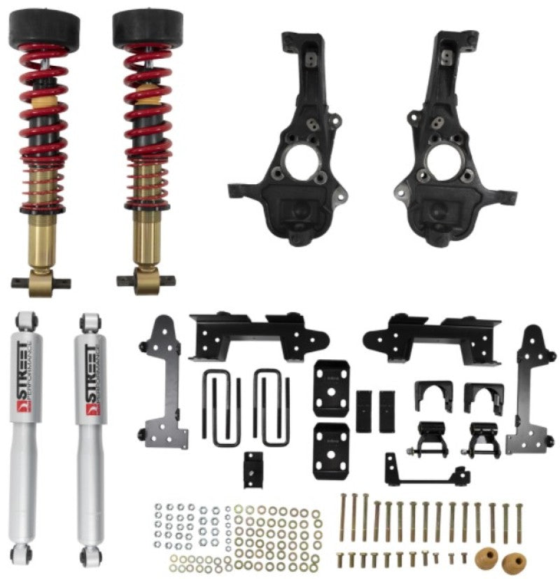 Belltech LOWERING KIT 2019+ GM Silverado / Sierra 1500 2WD All Cabs - 2-5in Fr / 6in R - eliteracefab.com