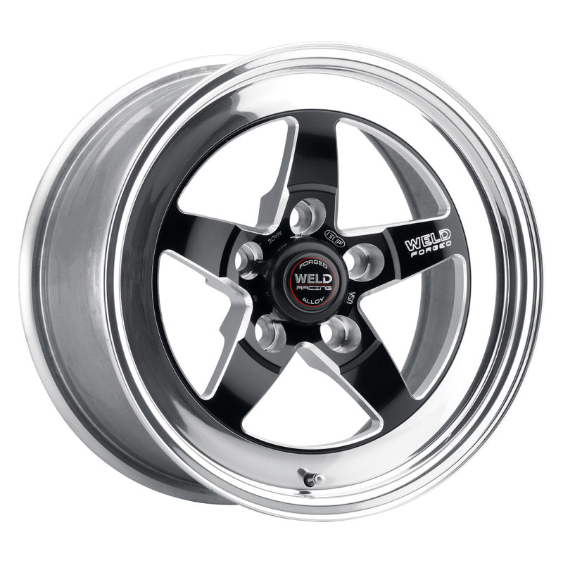 Weld S71 15x6 / 5x4.5 BP / 4.5in. BS Black Wheel (Low Pad) - Non-Beadlock