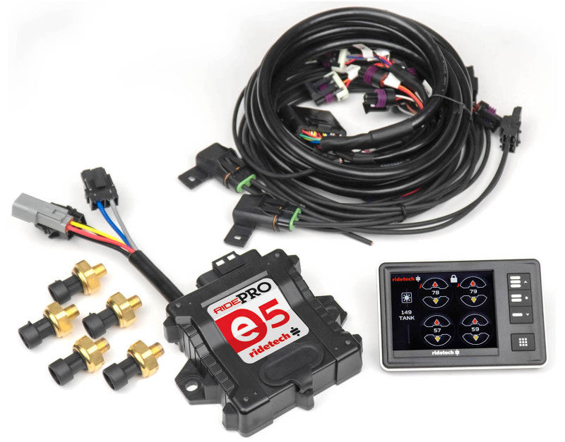 Ridetech RidePro E5 Air Ride Suspension Leveling Control System - eliteracefab.com