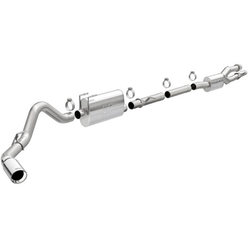 MagnaFlow 2020 Ford F250/F350 3.5in Street Series Cat-Back Exhaust Rear Passenger Exit-Polished Tip - eliteracefab.com