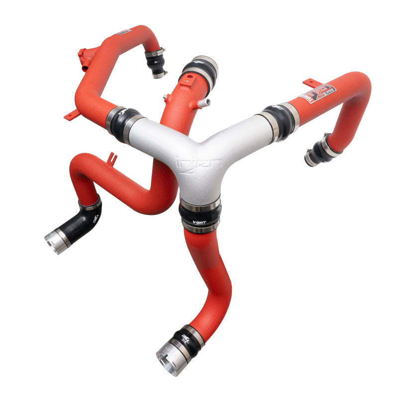 Injen 2021-2023 Ford Bronco V6-2.7L Twin Turbo EcoBoost Intercooler Pipes (Wrinkle Red) - SES9301ICPWR Injen