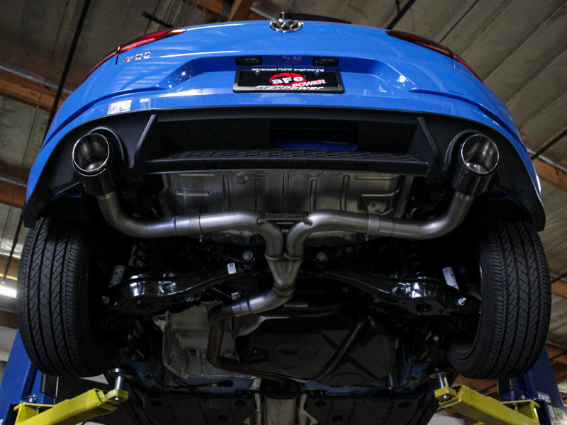 aFe 18-20 VW GTI (MK7.5) 2.0L MACH Force-Xp 3in to 2.5in 304 SS Axle-Back Exhaust System-Black Tips aFe