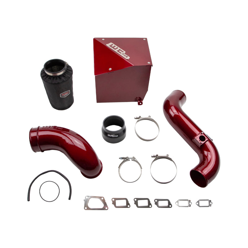 Wehrli 11-16 Chevrolet 6.6L Duramax LML 4in Intake Kit Stage 2 - WCFab Red