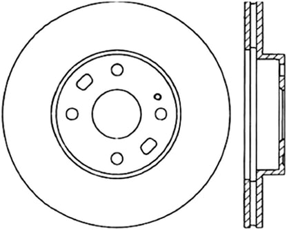 Centric 94-05 Mazda Miata MX-5 (Normal Suspension) Front CryoStop Rotor Stoptech