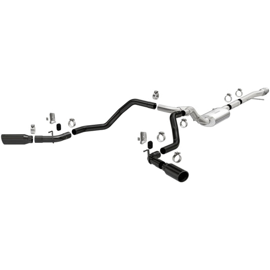 MagnaFlow 2019 Chevy Silverado 1500 V8 5.3L Street Series Dual Split Exit Exhaust w/ Black Tips Magnaflow