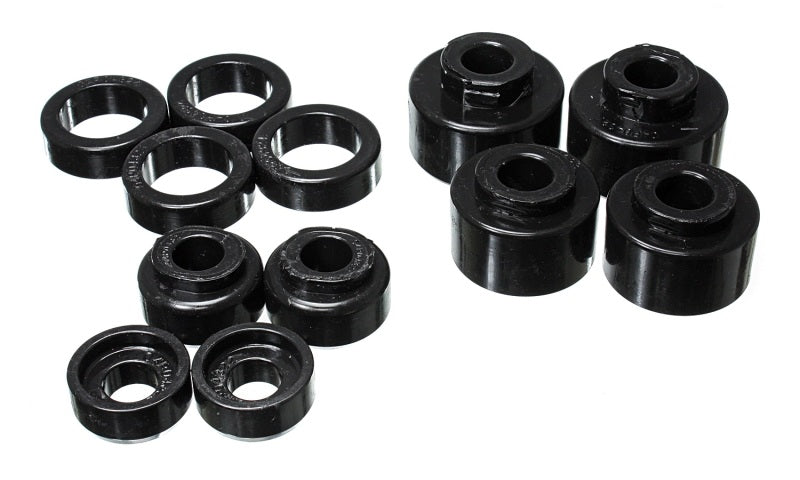 Energy Suspension 2005-07 Ford F-250/F-350 SD 2/4WD Reg Cab Body Mount Set - Black - eliteracefab.com