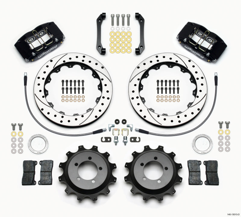 Wilwood Dynapro Radial Rear Kit 12.88in Drilled 2006-2007 Subaru WRX w/Lines Wilwood